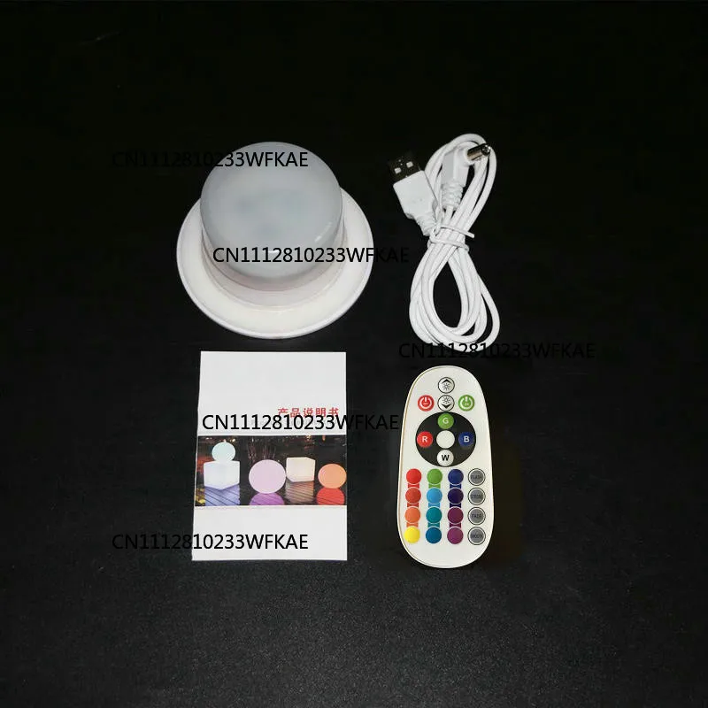 Remote Controlled Rechargeable RGBW Light Base 6/12/18/24pcs 5050SMDs LED Module Hanging 16 Colors Furniture Table Mood Lighting