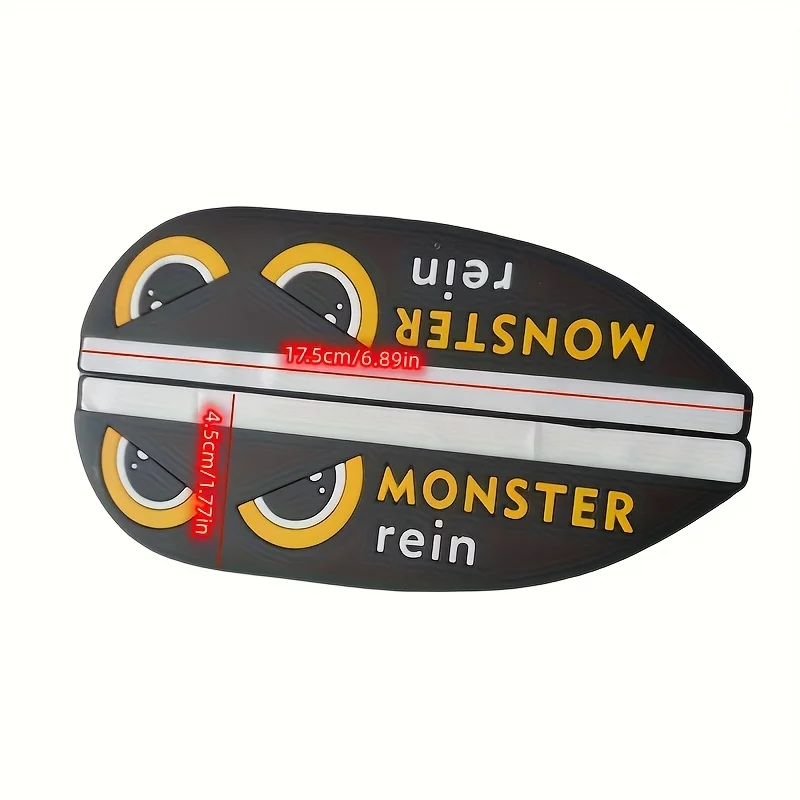 Picture 5: 2PCS Car Rearview Mirror Rainproof And Eyebrow Frame Cartoon Safe Journey Rain Proof And Rainproof Board Universal Soft Rubber