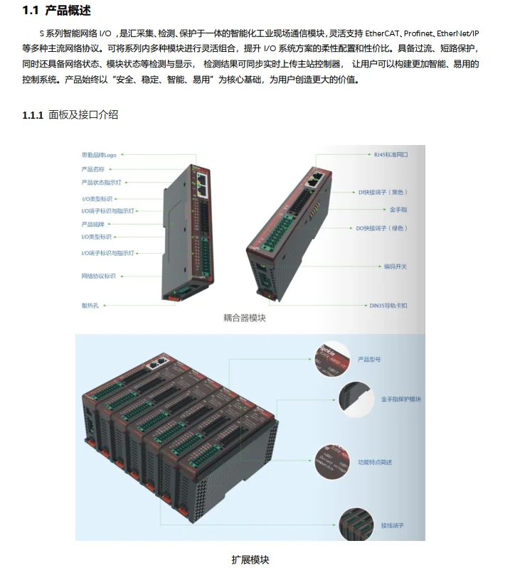 Eth*er*Cat module IO industrial Ethernet bus 32 way coupler