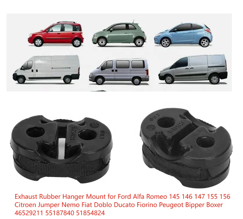 Exhaust Hanger Exhaust Hanger Rubber Mount 51854824 Car Exhaust Rubber Hanger Mount Replacement Fit for  Relay 51854824