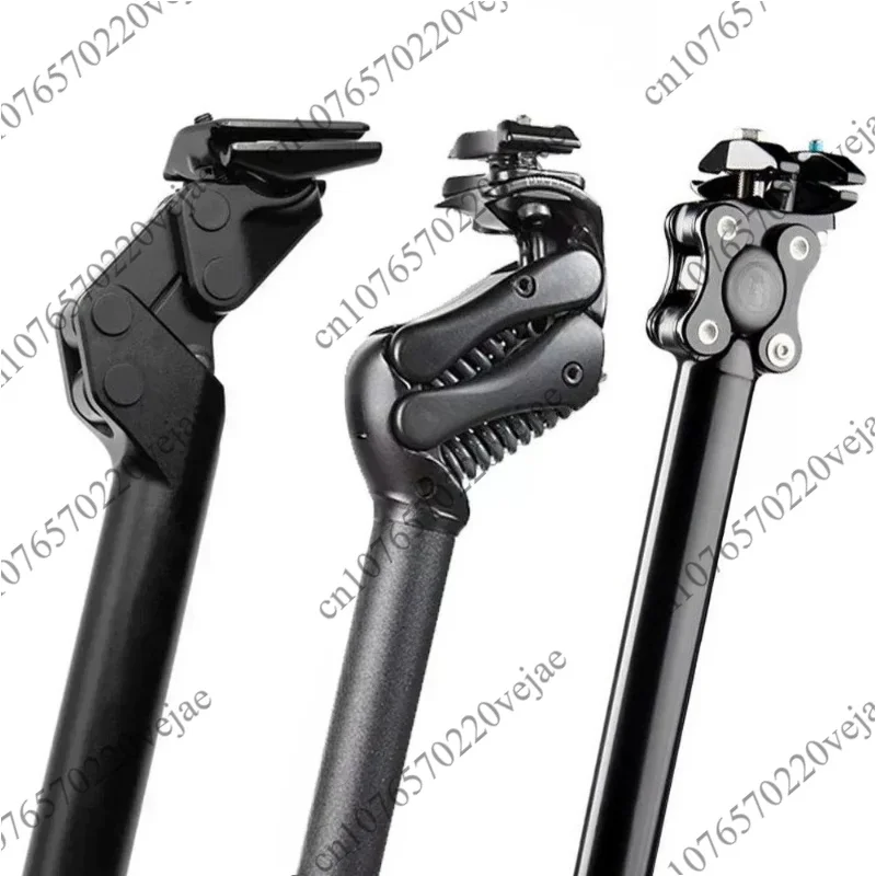 Bicycle suspension shock absorbing carbon seat tube