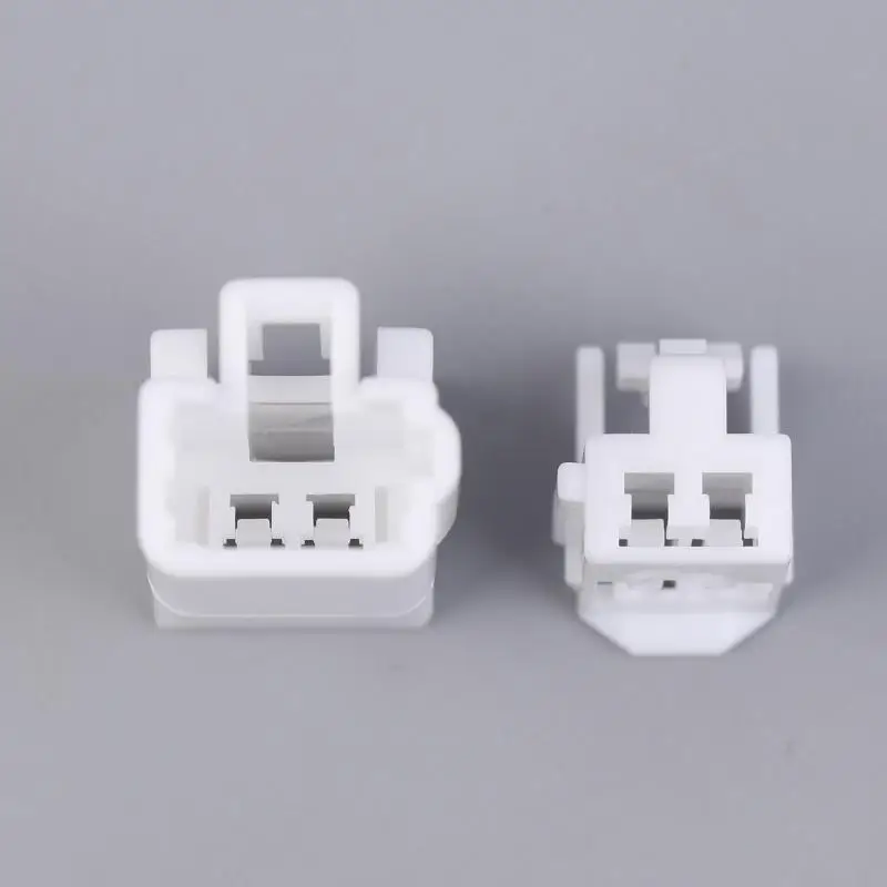New 1 Set 2 Pin Electric Ventilation Seat Connector Motor Anti-Theft Device Window White Male Female Plug DJ7026A-2.2-11/21