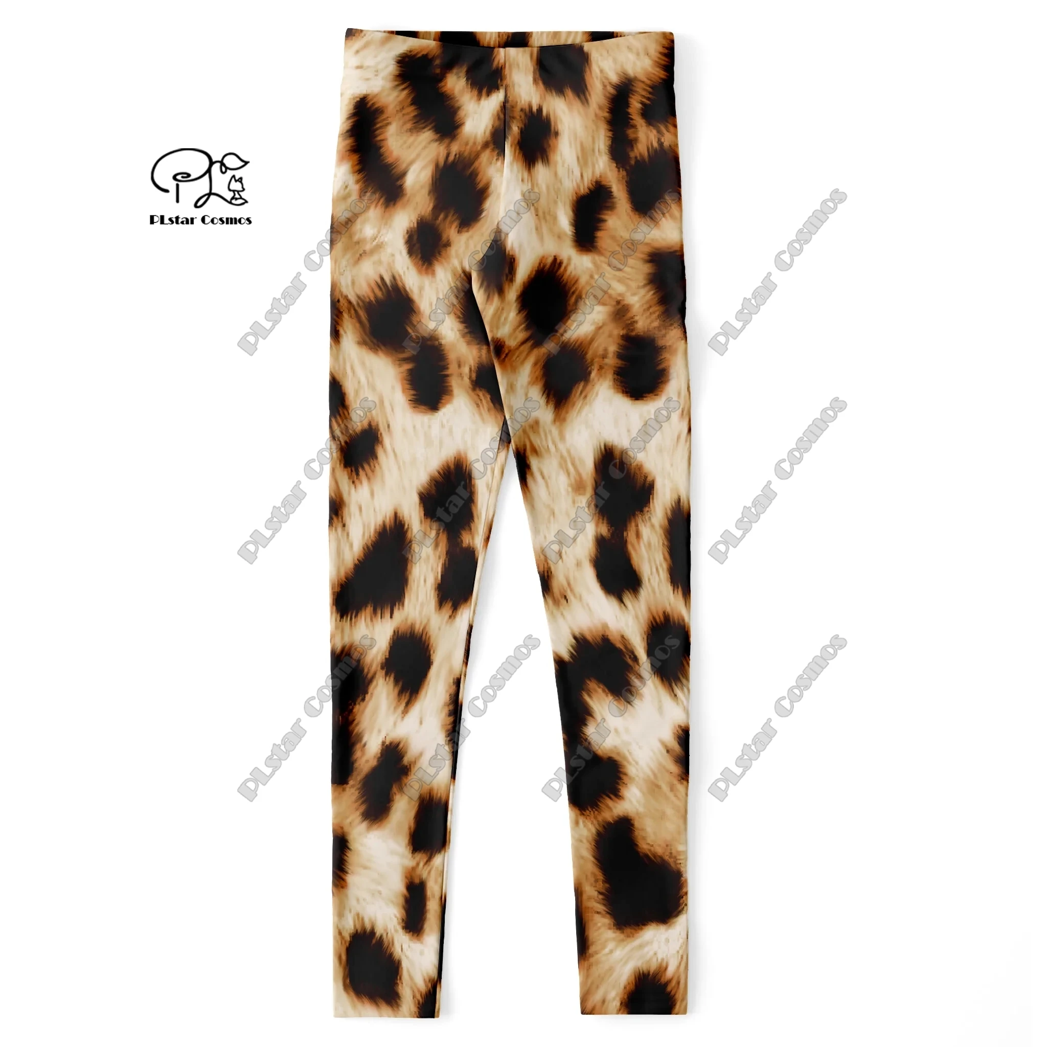 Plstar Cosmos Plus Size Dames 3d Bedrukt Wilde Dieren Luipaard Print Cartoon Legging Dames Sport Legging Mujer