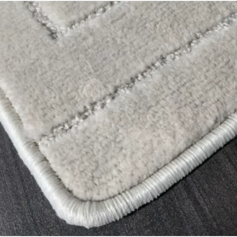 Large Modern Light Solid Color Waterproof Washable Machine Made Area Rugs Latex Backing Rectangle Carpet for Living
