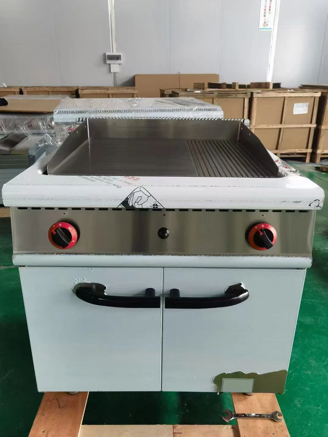 

Hot Sale Stainless Steel Gas Griddle Oven Cabinet Barbecue Grill Steak Cooking Grill