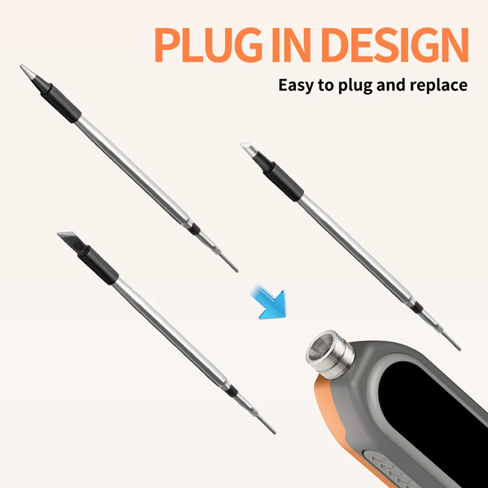 TYPE-C Wireless Electric Soldering Iron Digital Display Iron Replaceable Solder Iron 5V 15W Portable Repair Welding Tools