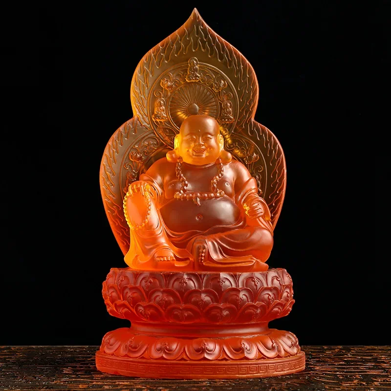 Merry Maitreya Buddha Figure Statue Resin Art Sculpture large size decorative buddhas Home living room  feng shui ornaments