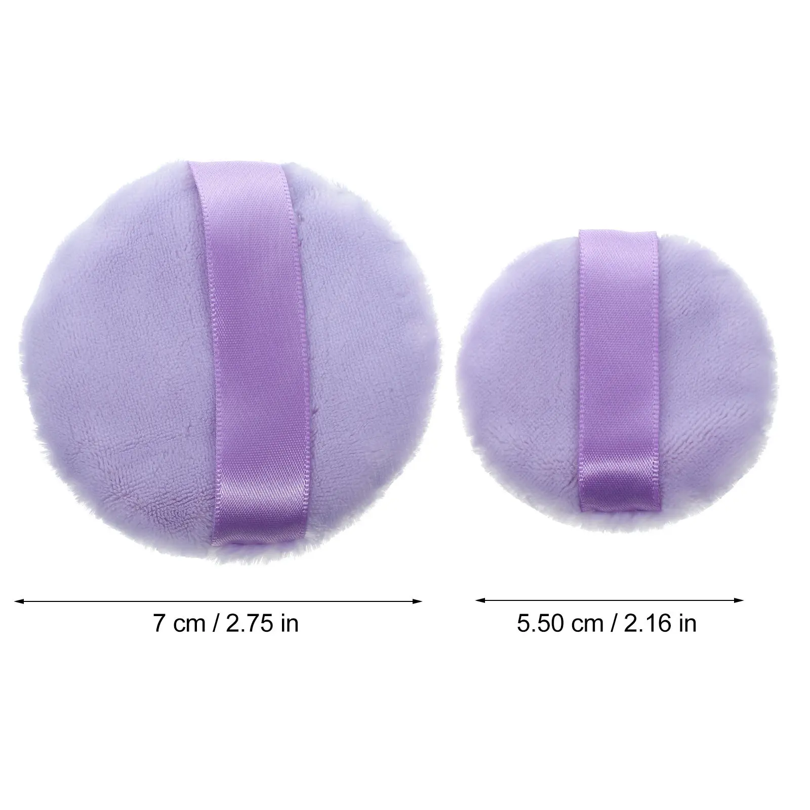 2Pcs Small Round Makeup Powder Puff Portable Travel Friendly for Face Powder Concealer Foundation Isolation Cream Eye Nose