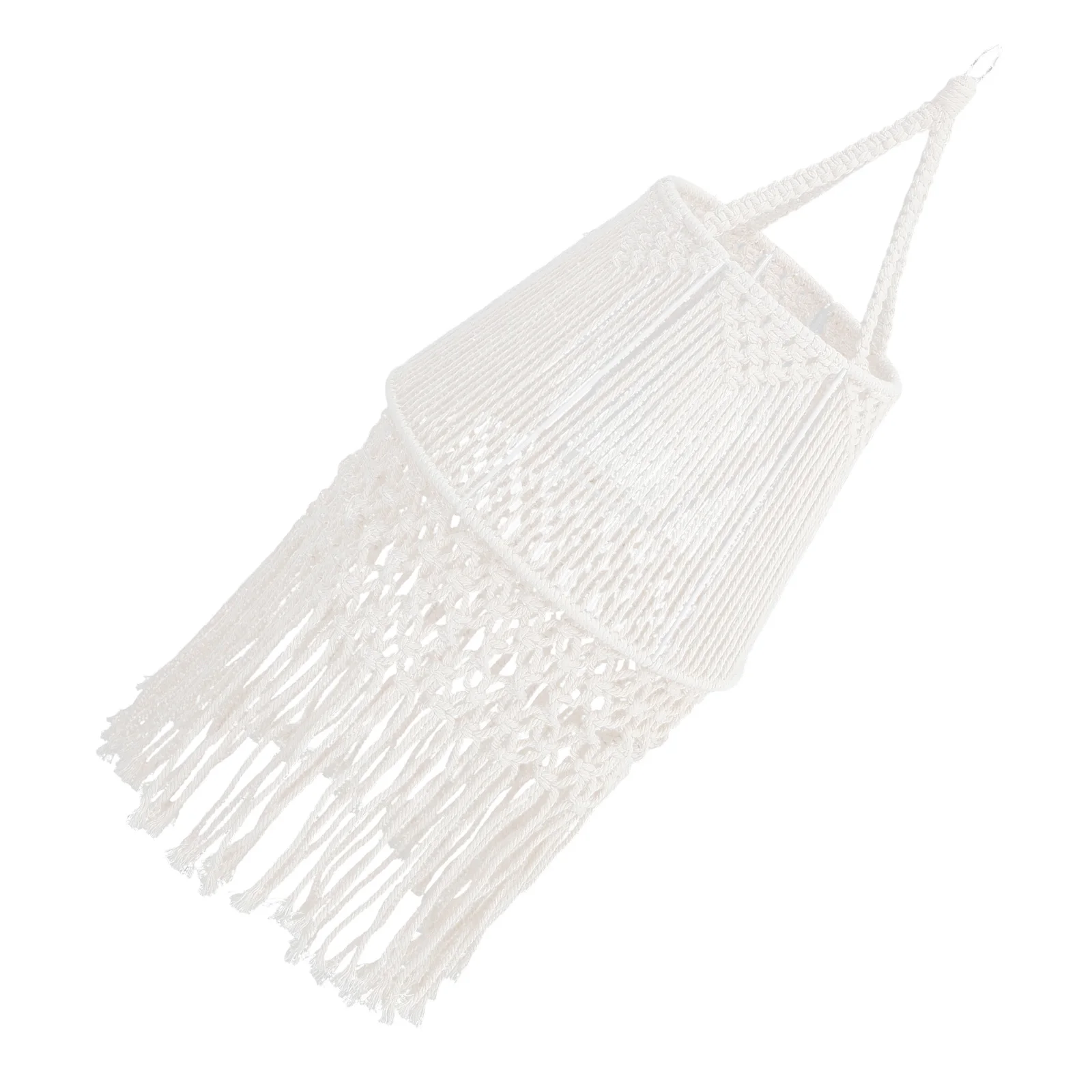 

Cotton Rope And Iron Bohemian Woven Lampshade For Pendant Lamps Practical And Decorative Home Accessories