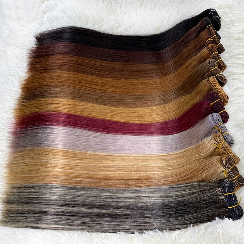 

Hair Curtain Vietnamese Hair Remy Natural Different Colors Straight Human Weaving Bundles Sew in Human Hair Extensions Weft