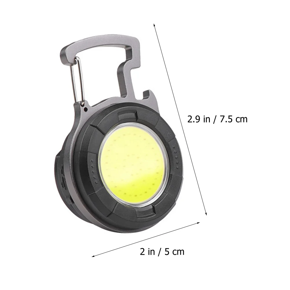 

Aluminum Alloy Mini Flashlight Keychain 500Lumens USB Rechargeable Clip On Pocket Light High Brightness Small Powerful Camping
