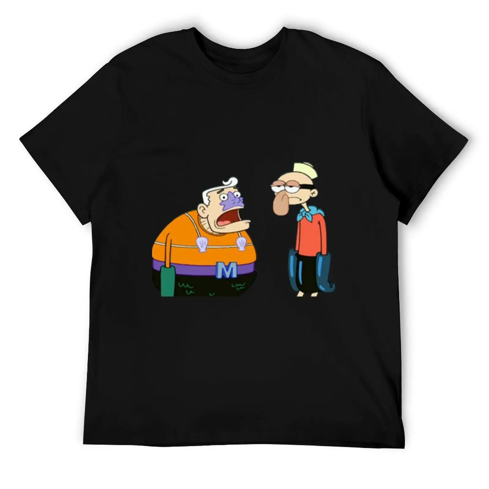 

Mermaid Man and Barnacle Boy Essential . T-Shirt essential t shirt men t shirt cotton 100% T-Shirt