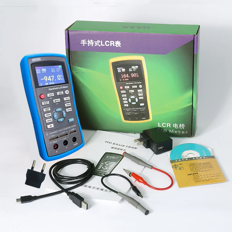 New ET430 Multifunction LCR Handheld Digital Bridge Meter DCR Mode High Precision Capacitance Inductance Resistance Meter Tester