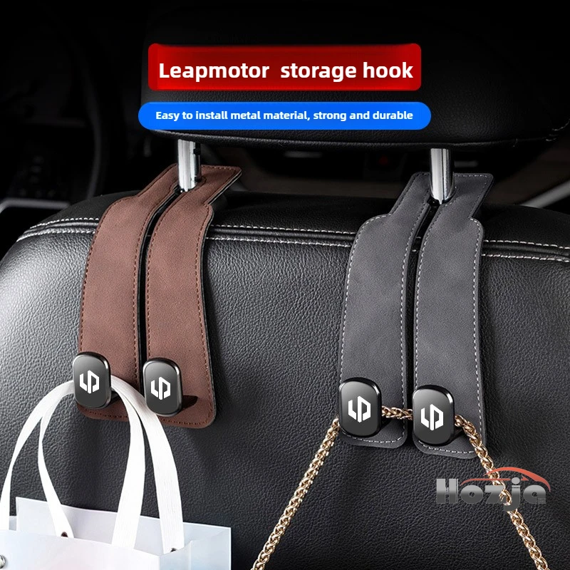 

2 in 1 Car Hook for Leapmotor C10 T03 B10 C16 C11 Seat Back Hooks Headrest Hanger Clip Double Hooks Interior Accessories 2025