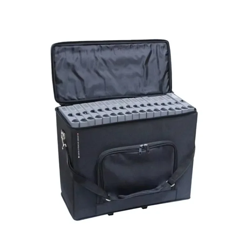 Shinetai 3×4 Slot Oxford Cloth Eyewear Display Suitcase Portable Optical Glass Frame Storage Case for Optical Shop Trade Show