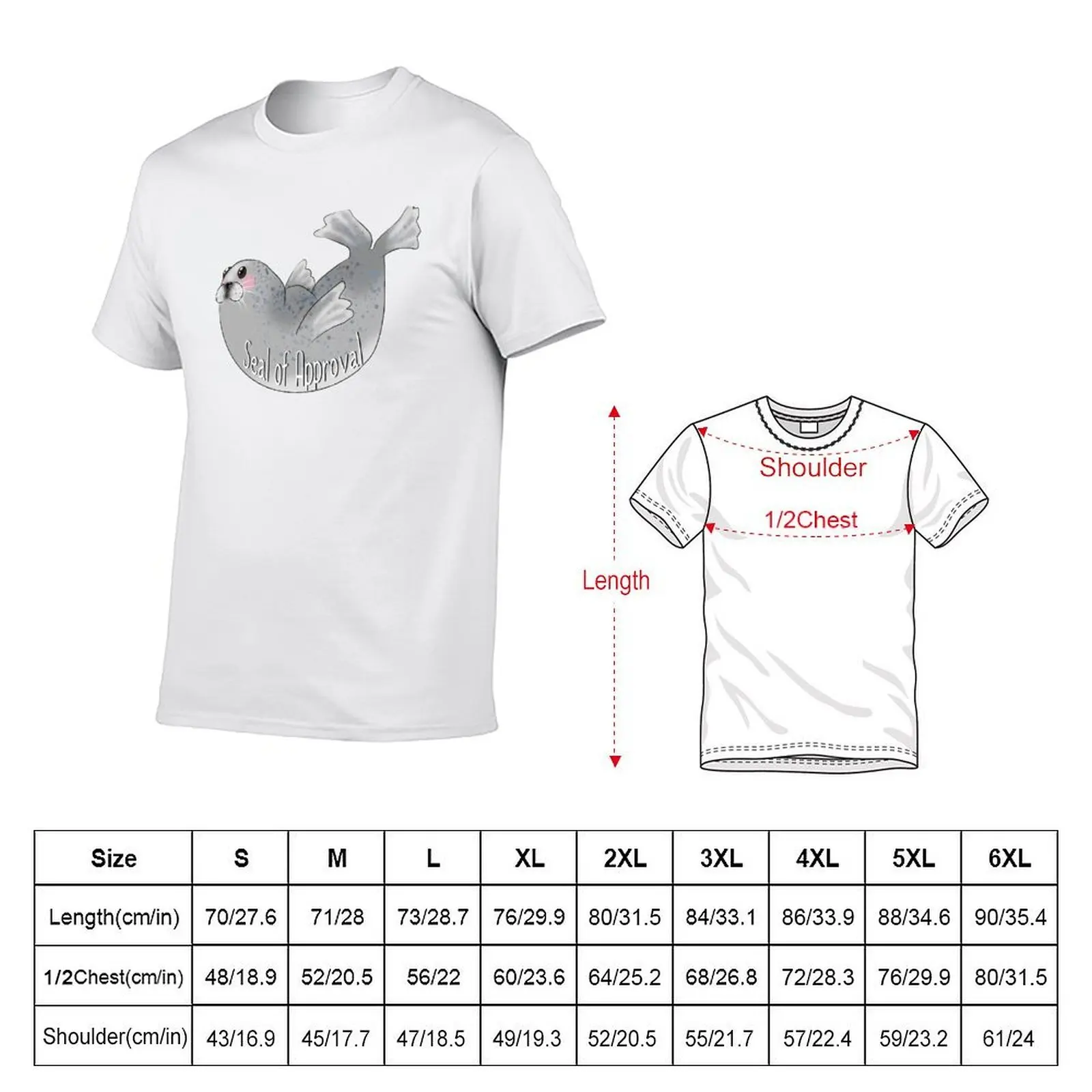 Seal of Approval T-Shirt anime t shirts oversize t shirt man designer T-Shirt