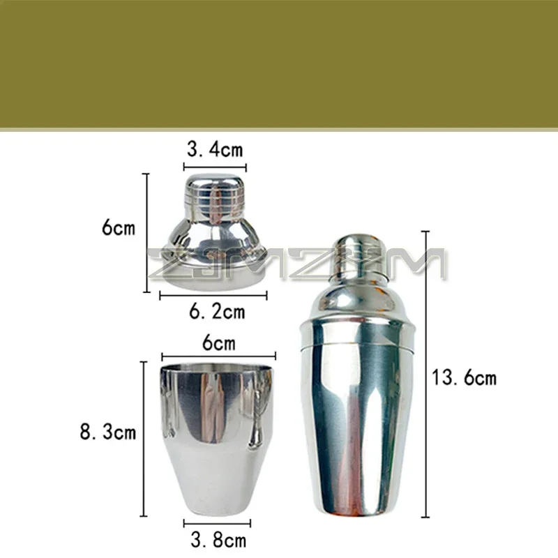 Stainless Steel Cocktail Shaker Boston Martini Cocktail Wine Mixer Stainless Steel Jigger Shaker Professional Barware Party Tool