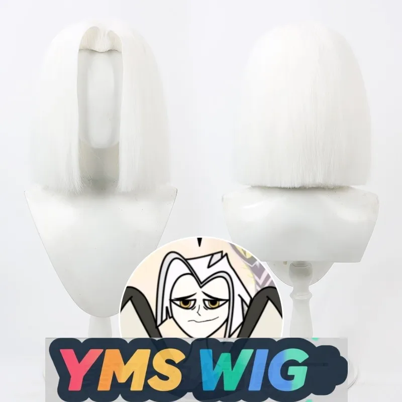 

[YMS WIG] Hell Inn Hazbin Hotel Rutcos Парик Lute White Beauty Tip