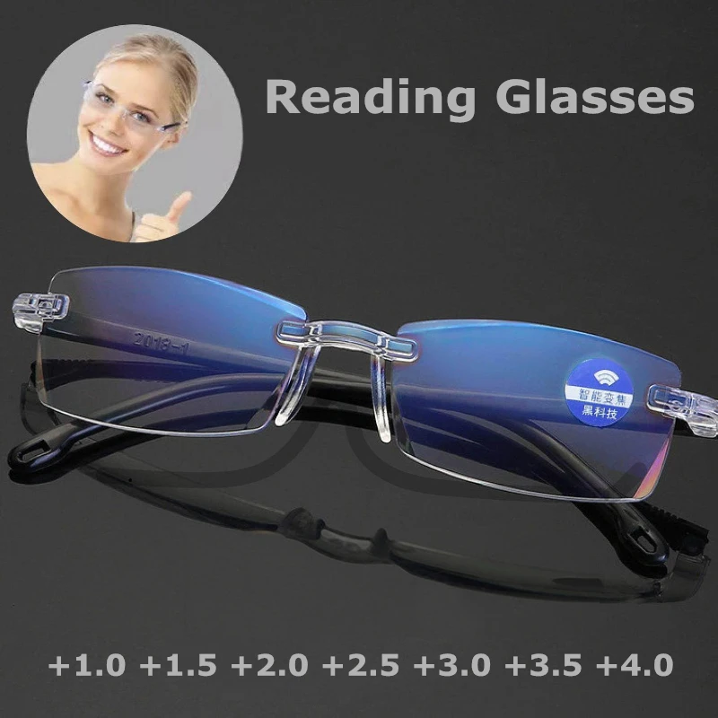 

Clear Reading Glasses Men Diamond Cut Lenses Presbyopia Eyeglasses Optical Lenses for Women Ultralight Eyewear +1.0 To +4.0