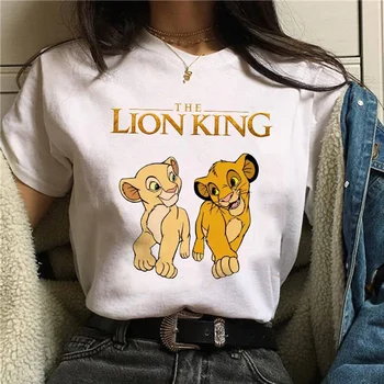 Nouveau Kawaii Disney Hakuna Matata mignon femmes T-shirt Harajuku 90s le roi Lion T-shirt dessin animé T-shirt graphique top t-shirts femme