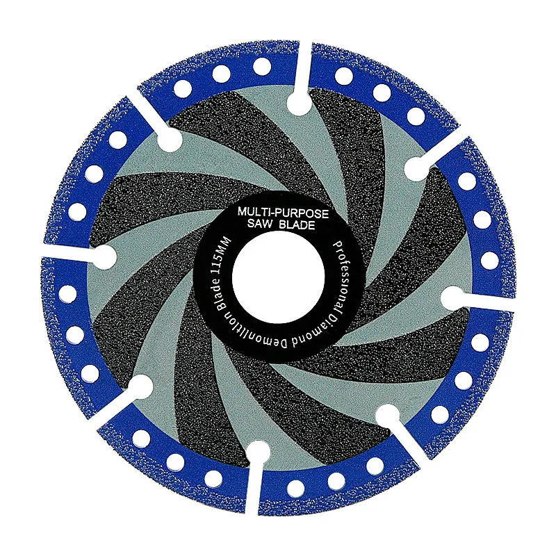

1PC 115/125/180mm Diamond Saw Blade Vacuum Brazed All Purpose Cutting Disc for Iron Rebar Plastic PVC Drywall Steel Metal Stone