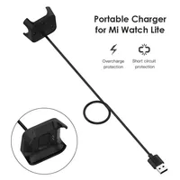 1m USB Charging Cable for Xiaomi Mi Watch Lite/Redmi Watch Charger Charging Cradle Dock Smartwatch Accessories Black