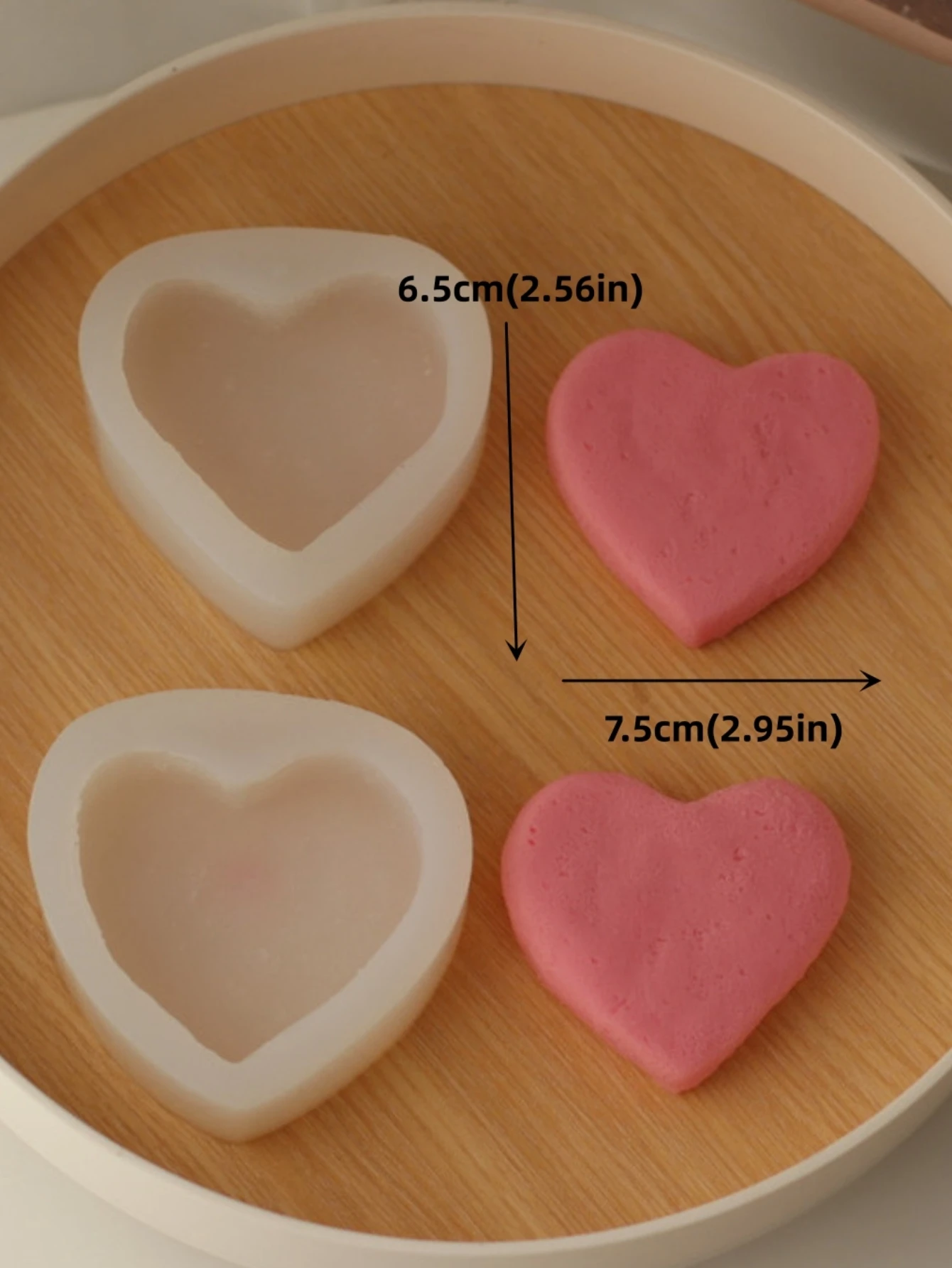 Liefde Shape Silicone Mold Diy Kaars Schimmel Fondant Cakevorm Food Grade Siliconen Bakvormen Bakken Voedsel Schimmel