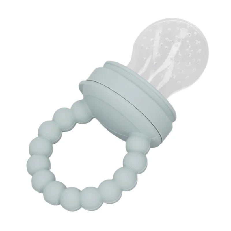 

Кормушка для еды, соска, пищевая силиконовая съемная боль, зудящая десна, облегчение детских фруктов, кормушка для детского питания, кормление фруктов, зеленый цвет