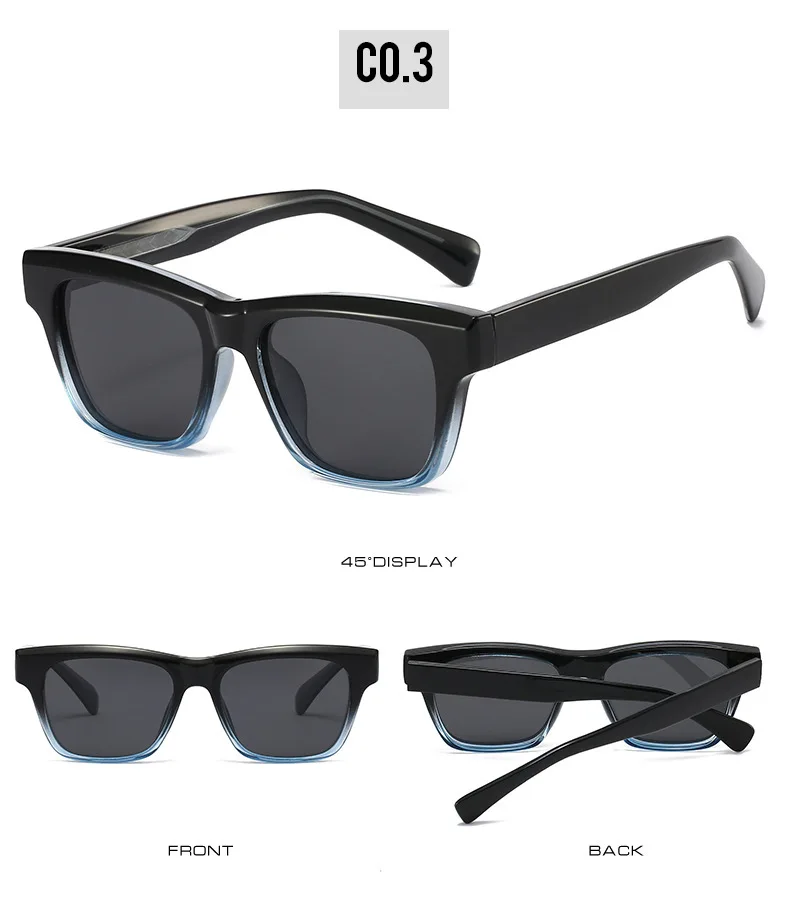 Marke Polarisierte Sonnenbrille Frauen Unisex Männer Solide Cp Edelstahl Kern Bein UV400 Quadrat Sonnenbrille Für Fahren Casual – Detail 9