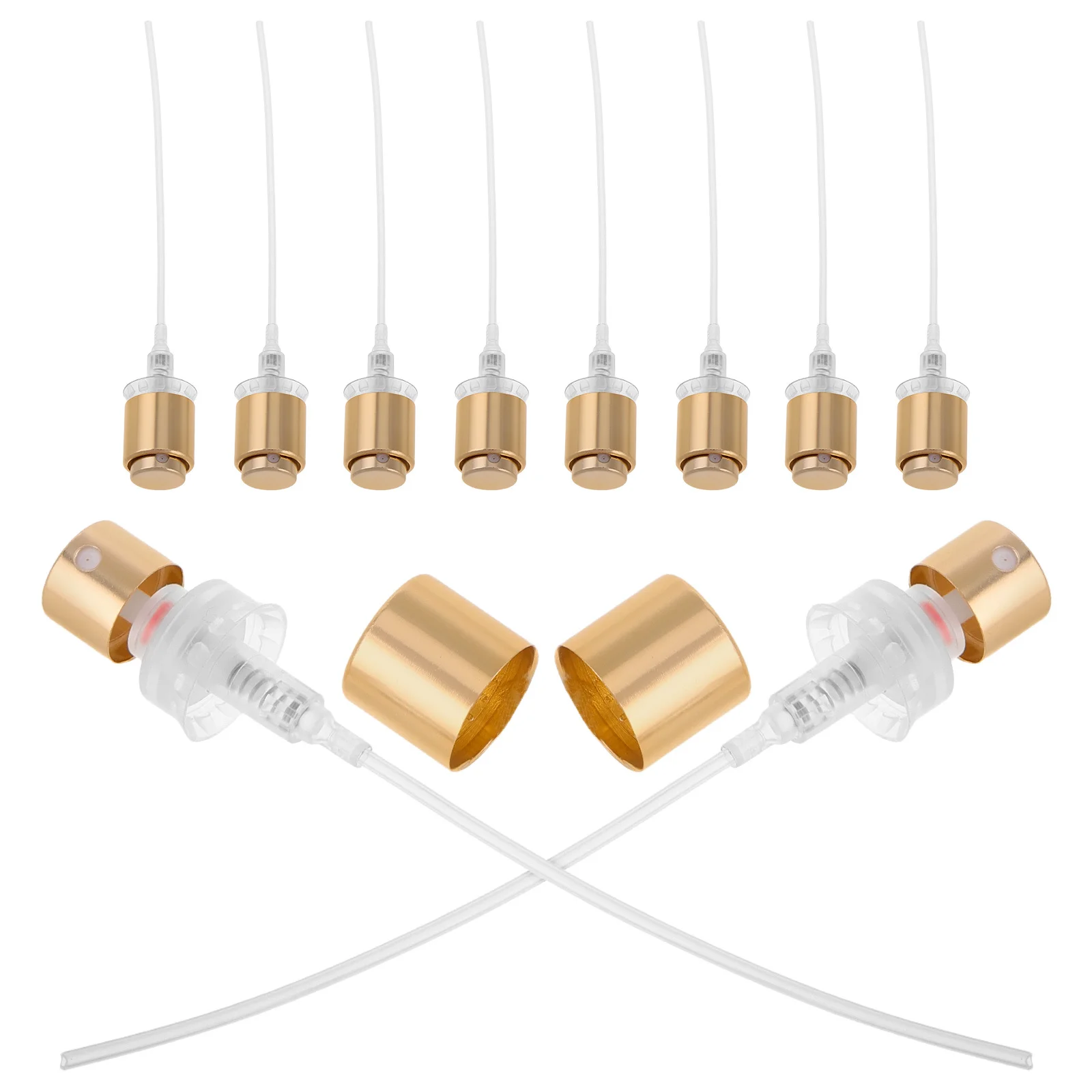 

10Pcs Perfume Cap Replacement Spray Head Large Edge Plastic Clip DIY Projects Luxurious Application Mini Spray Nozzle