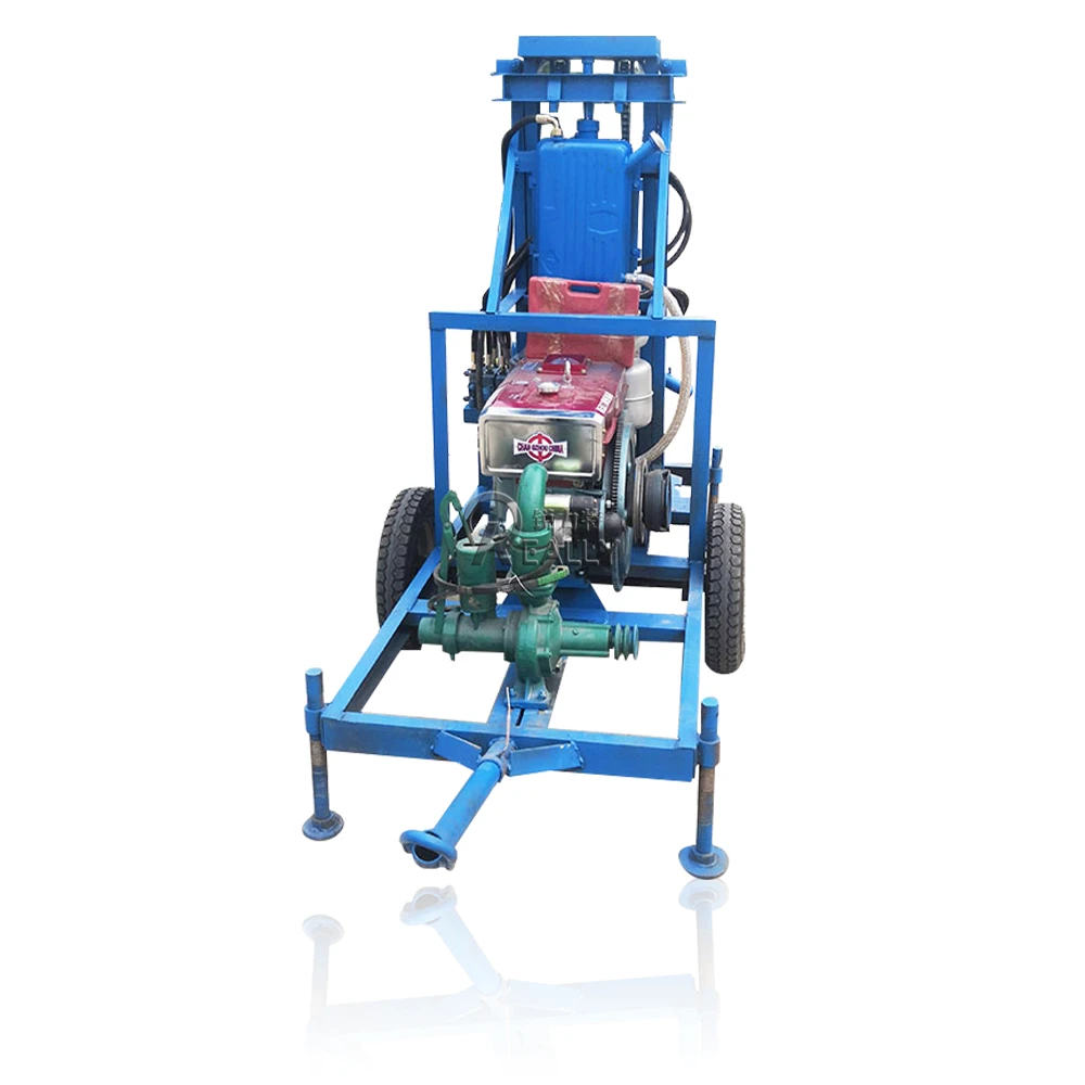 ポータブル水掘削機,小型油圧ディーゼル機,CE, 8hp