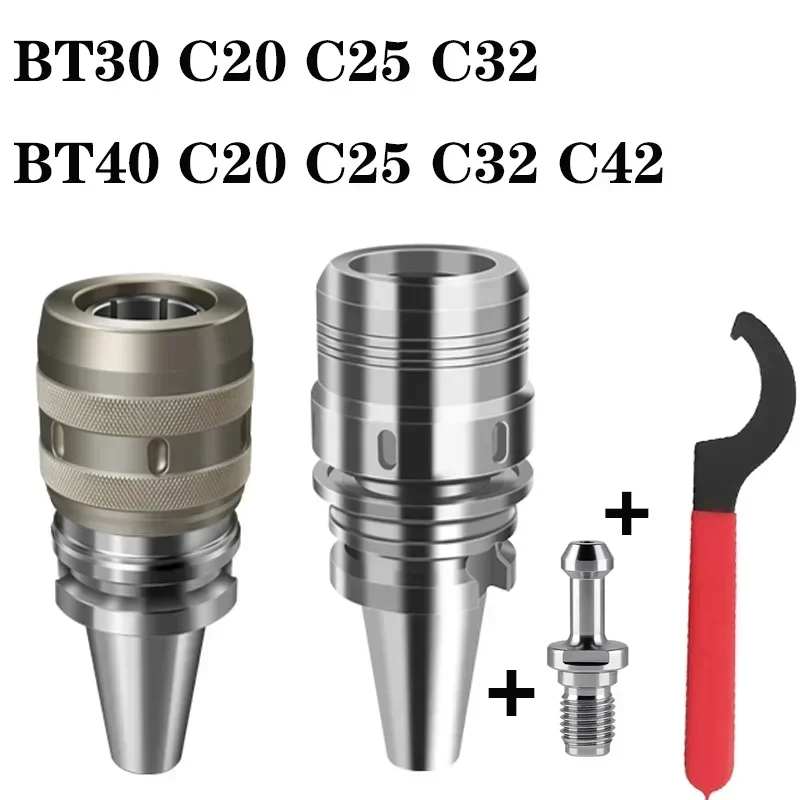 

NEW 1PCS High Precision BT30 BT40 C20 C25 Powerful Tool Holder BT40-C32-105 Powerful Milling Clamp CNC Tool Holder BT30-C32-105