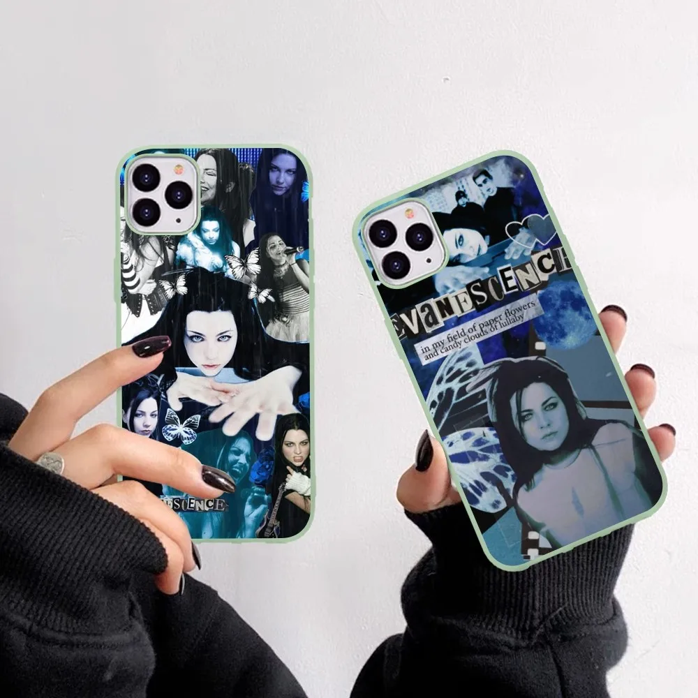 Rock Music A-Amy L-Lee Phone Case For IPhone 14 11 12 13 Mini Pro Xs Max 8 7 6 6S Plus X XR Solid Candy Color Case