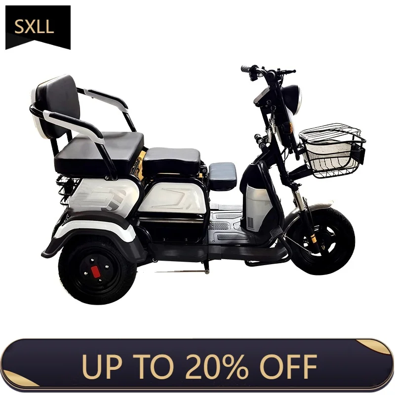 

SXLL Лидер продаж электрический трехколесный велосипед мотоцикл 3-колесный скутер электрический трехколесный велосипед для взрослых открытый пассажирский трехколесный велосипед