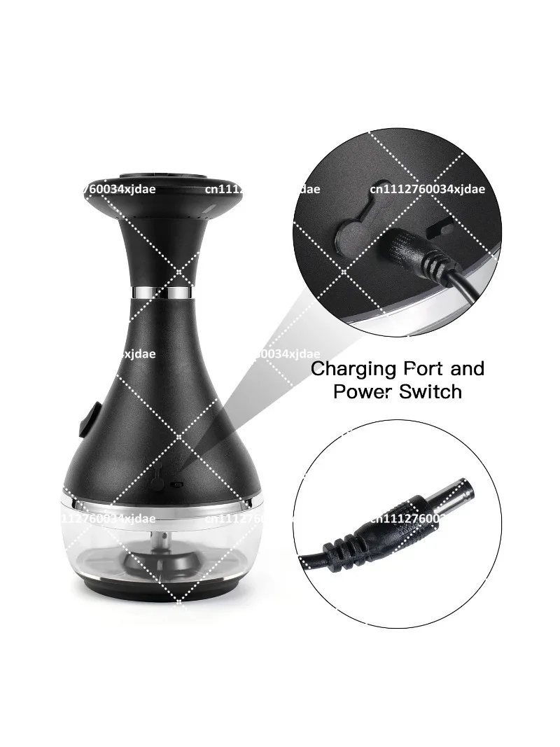 Portable Electric LED Hookah Set with Travel Case, Rechargeable Modern Shisha for Home and Outdoor