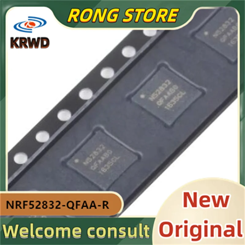 

5pcs N52832 New and original NRF52832-QFAA-R NRF52832 NRF52832-QFAA QFN48