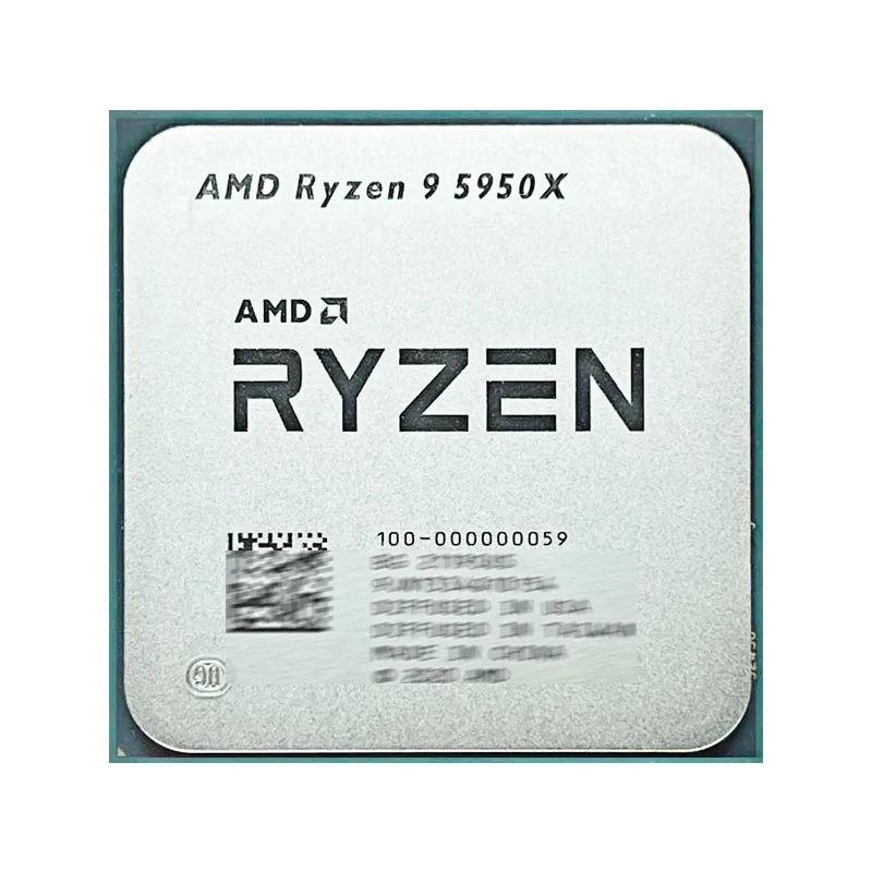 AMD Ryzen 9 5950X New Ryzen 9 5000 Series Vermeer (Zen 3) 16-Core 3.4 GHz Socket AM4 105W  Socket AM4 but without cooler