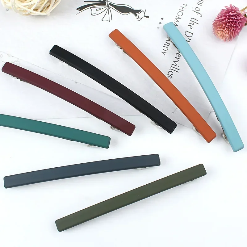 Korean Simple Solid Color Elegant Spring Hair Clip Hair Clip for Women Hairgrip Barrettes Hair Clip Girls Hair Accessories