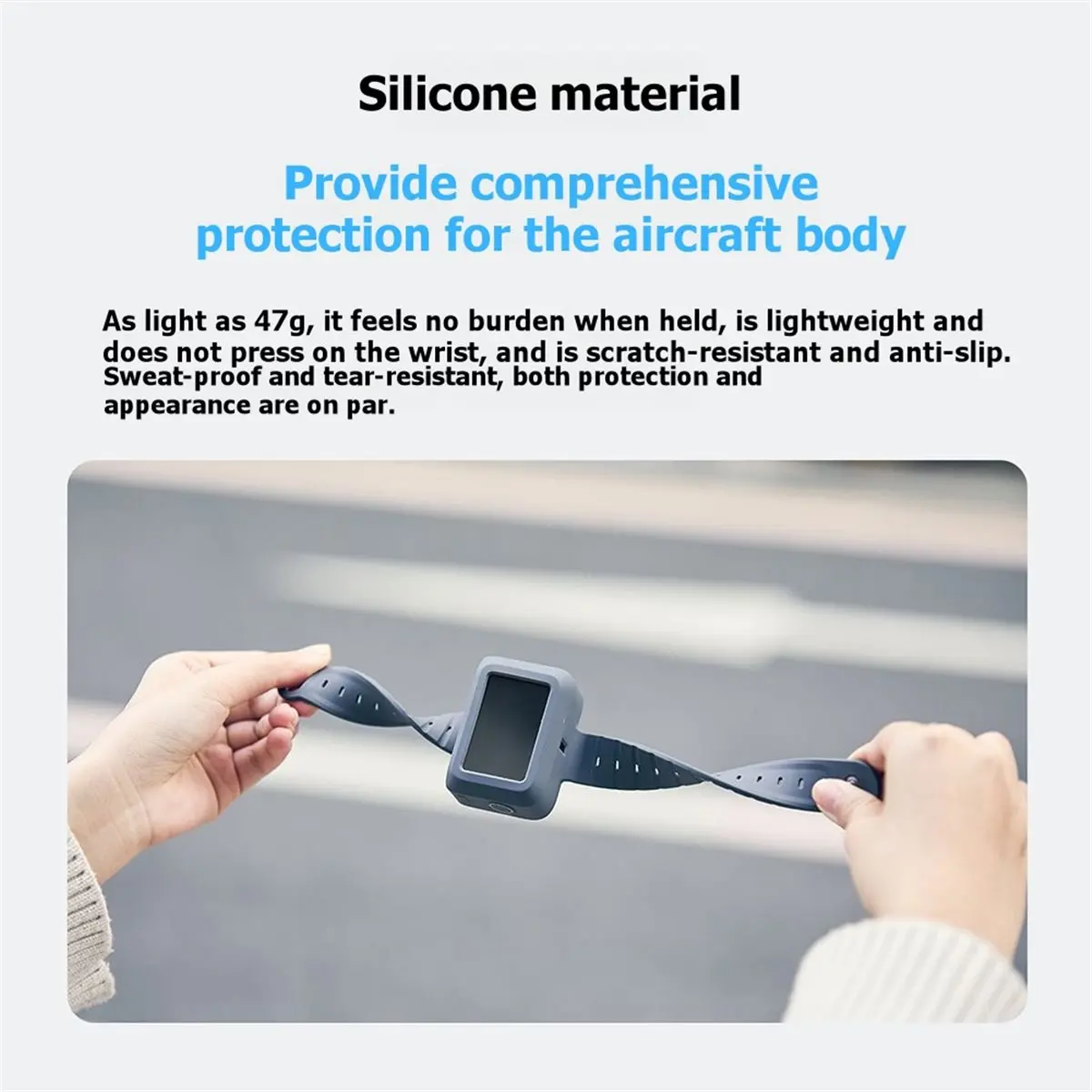 Dynamic Wristband for DJI Osmo Nano Camera Mount Silicone Image Transmission Hand Strap Adjustable Wrist Band Holder