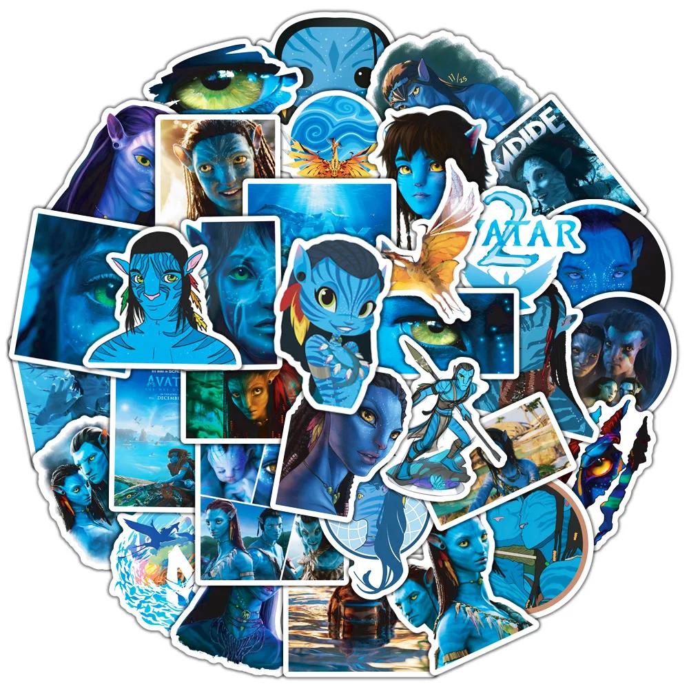50 Uds. De pegatinas de grafiti de Avatar, botella de agua, portátil, teléfono, bicicleta, funda de equipaje, monopatín, pegatina para niños y adultos