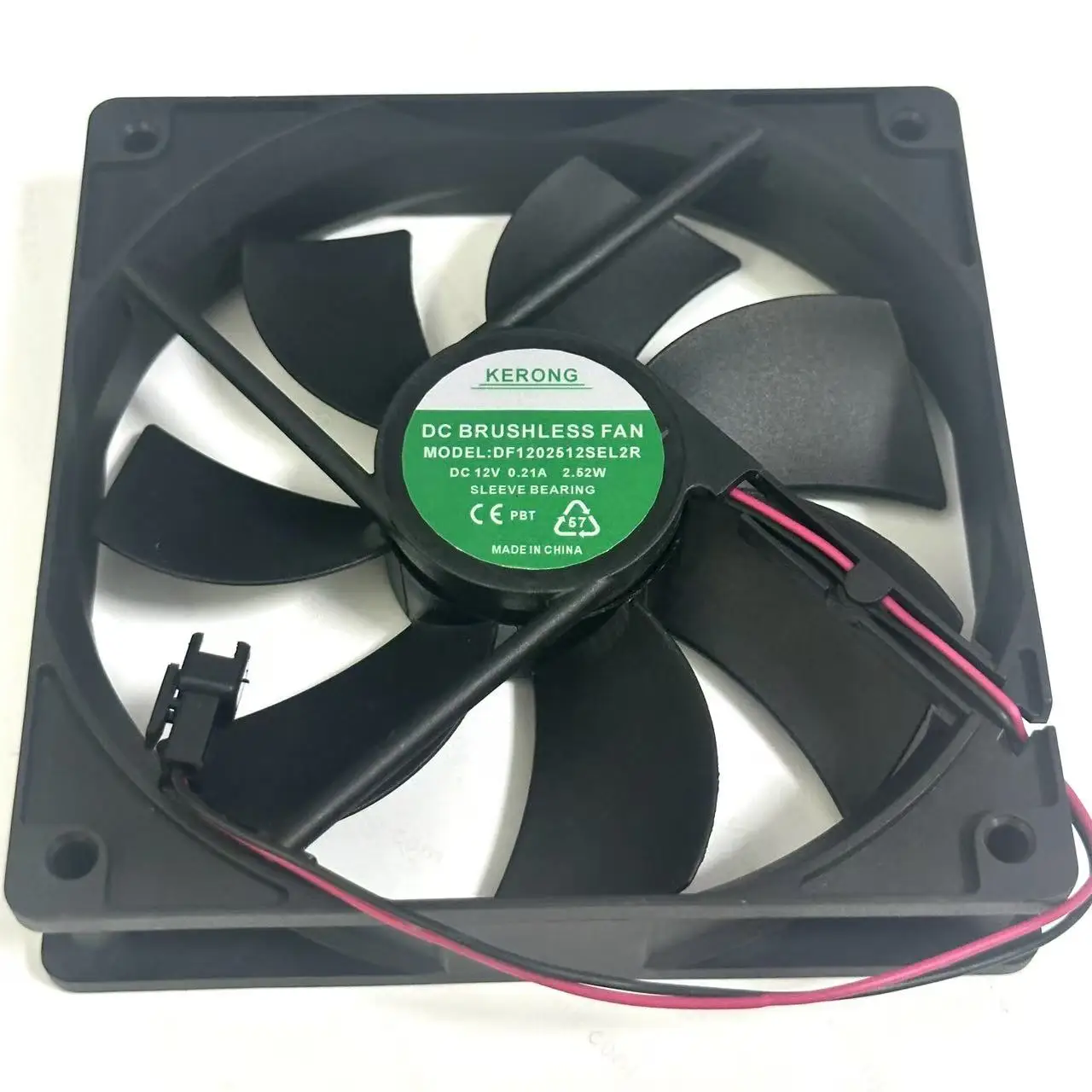 KERONG DF 1202512 SEL2R DC 12 В 0,21 А 120x120x25 мм 2-проводной охлаждающий вентилятор для сервера
