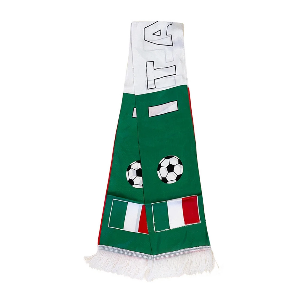 14x130cm France Spain Italy Flag scarf Euro Fan scarf World Cup scarf Sports holiday decoration