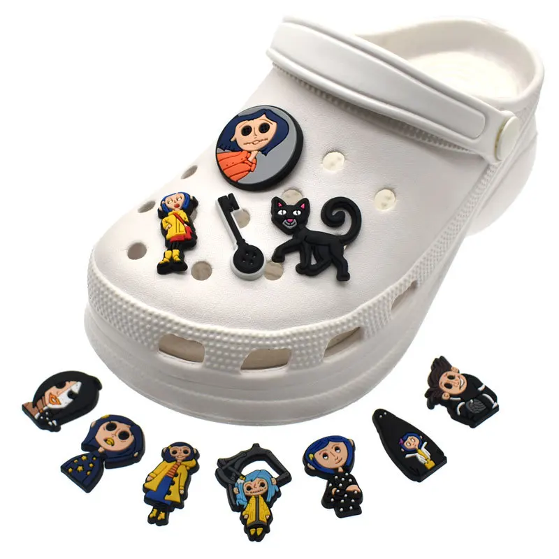 12-25 Stück Cartoon Schuh Charms Film Nightmare Before Christmas Schuhe Zubehör Dekoration Schädel Jack Shaped Clog Sandale Schnalle – Detail 7