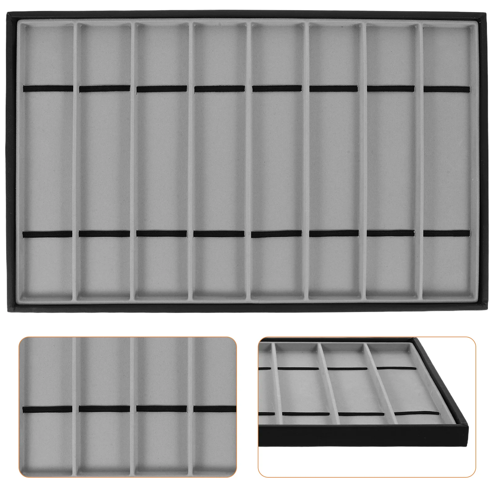 

8-Slot Watch Display Tray Elegant Storage Box for Retail Shops Exhibitions Watch Organizer Men Women Protective Case