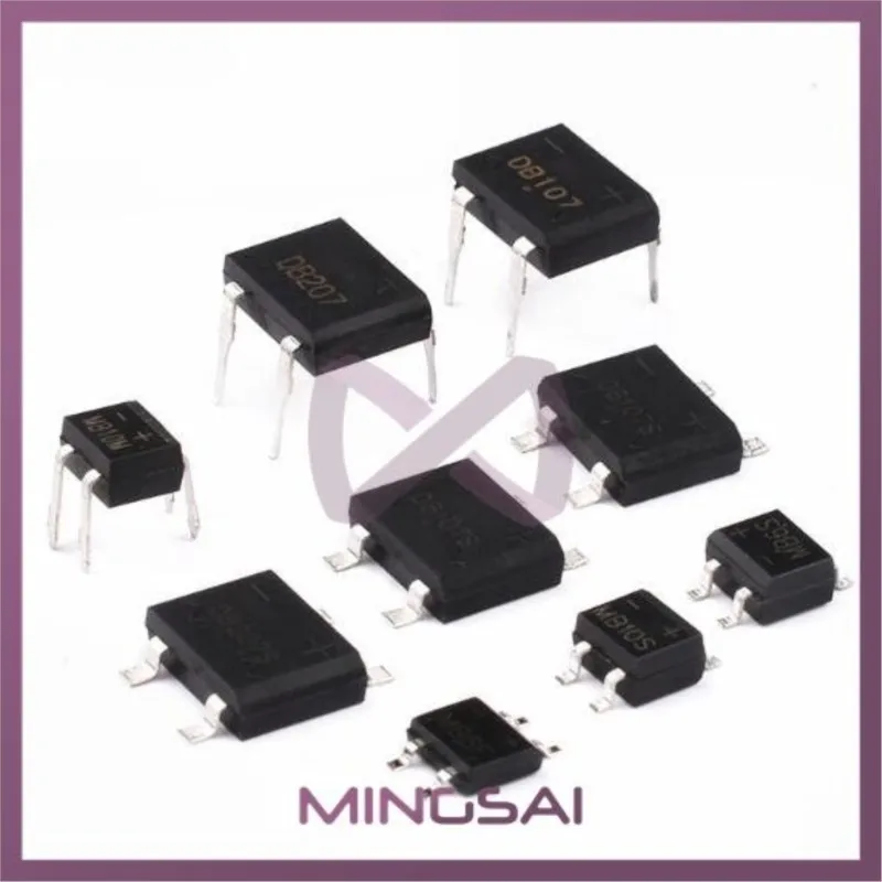 

20PCS MB6F MB6S MB8F MB8S MB10F MB10S ABS8 ABS10 ABS210 DB104S DB105S DB106S DB107S DB157S DB207S SOP-4 Rectifier Bridge Stack