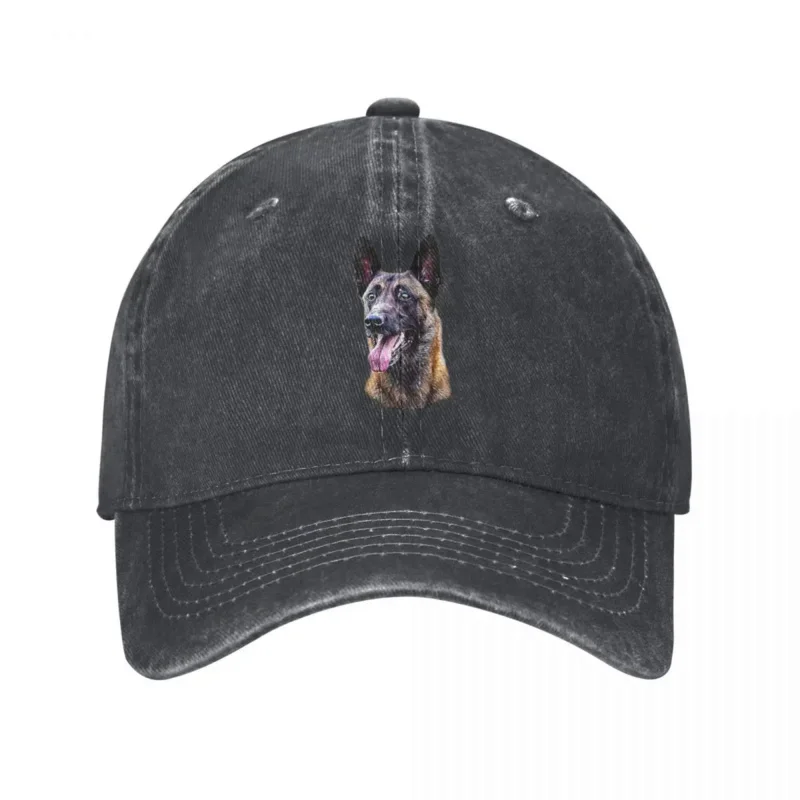 Belgian Malinois Baseball Cap Shepherd Dog Outdoor Gym Sun Visor Washed Hip Hop Hats Men Women Casual Print Snapback Cap