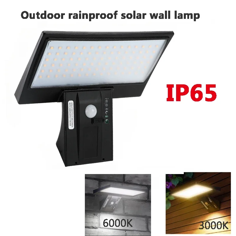 

Upgraded Outdoor Rainproof Solar LED Body Sensing Light for Home Lighting, Villa Courtyard Wall Light with Remote Control