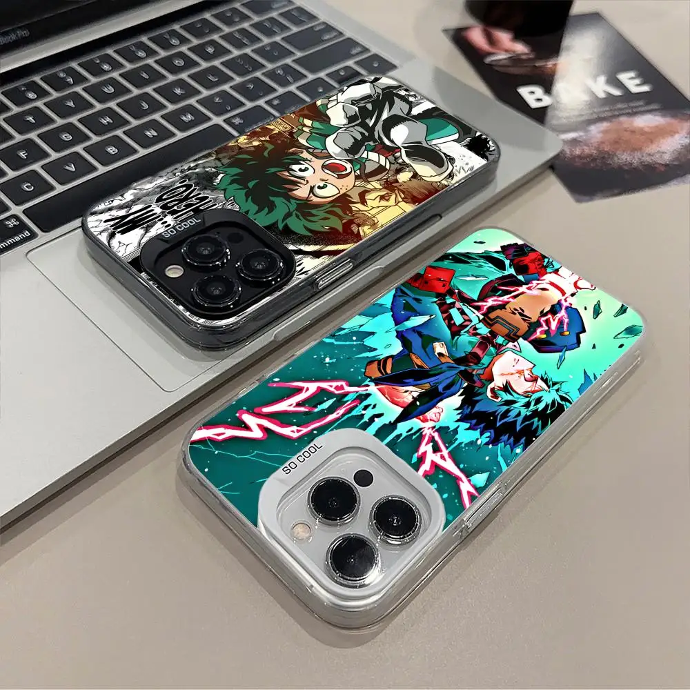 

My Hero Academia Izuku Deku Phone Case for iPhone 17 16 15 14 13 12 11 X XR XS 8 7 Pro Max Plus Translucent Colour Protective