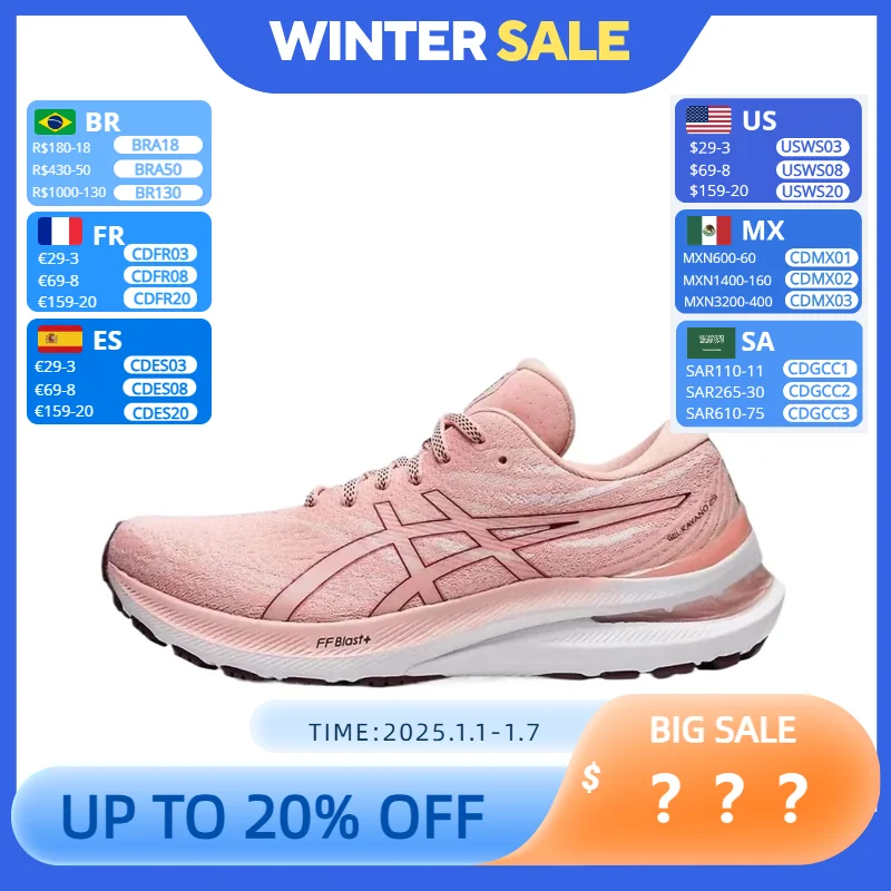 Asics GEL Kayano 29 Original Women Running Shoes Cushion Stability Aics GE L29 Kayano29 Running Breathable Sport Sneakers