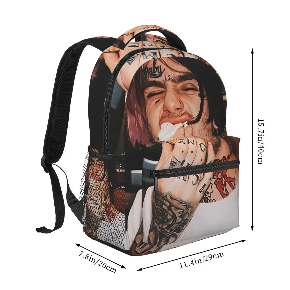 Rapper Lil Peep Backpack Hot Sale Daypack Large Capacity Boys Girls BookBag School Bag Shoulder Bags for Men Women